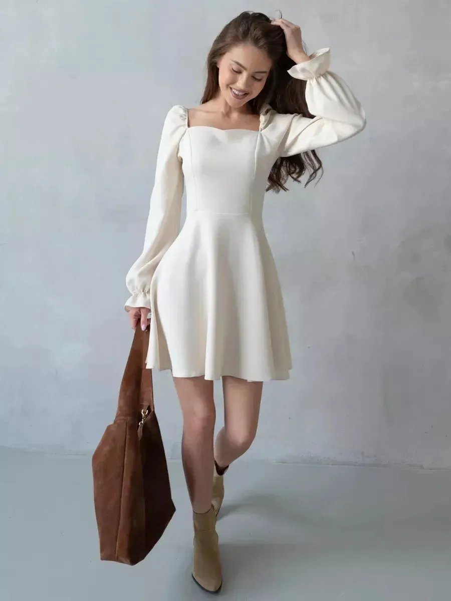 2024 Elegant Black Commuting Autumn Sexy Long Sleeve Bodycon Fashion Chic Dress