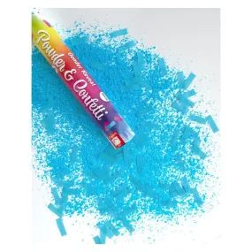 30cm Gender Reveal Confetti & Powder Cannon Blue Adult