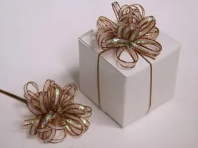 36 PCS Chocolate Ribbon Bows Wedding Party Dress Favor Gift Craft