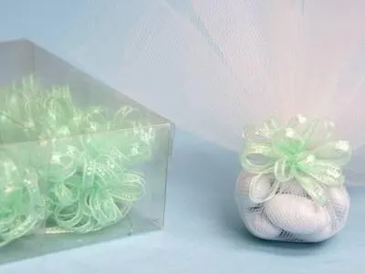 36 PCS Mint Ribbon Bows Wedding Party Dress Favor Gift Craft