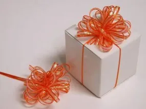 36 PCS Orange Ribbon Bows Wedding Party Dress Favor Gift Craft