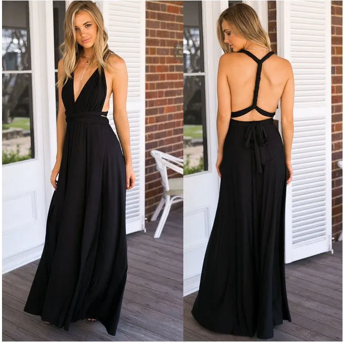 Alexandra Satin Lace Charming Back A-Line Dress