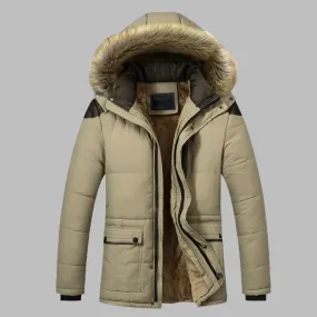 AlpineVoyage Parka | Lange Wasserdichte Winterjacke für Herren mit Pelzkragen und Fleece-Fütterung