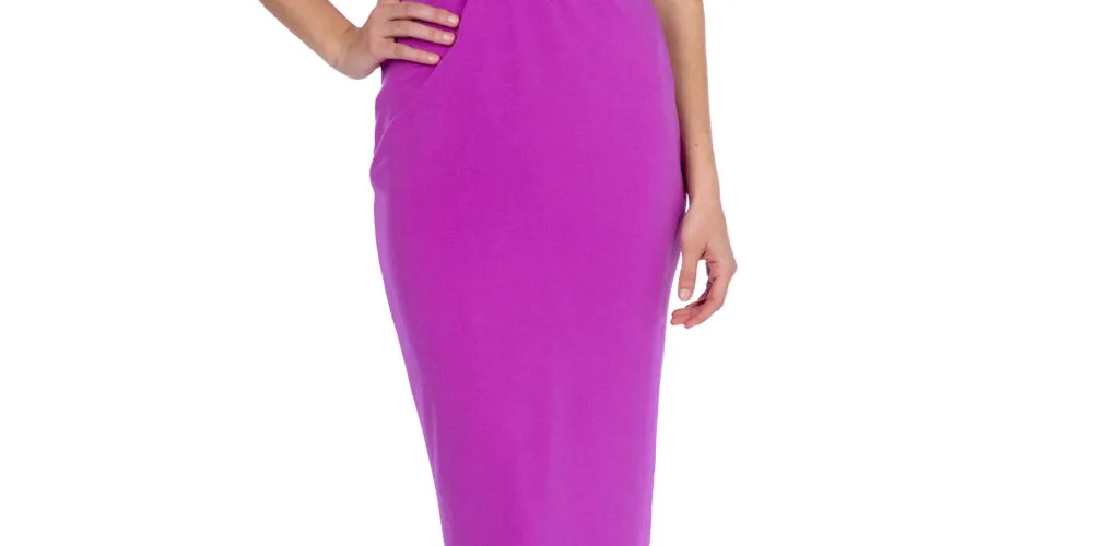 B Darlin Junior's Halter Bodycon Midi Dress Purple Size 2TB