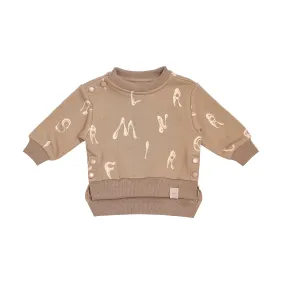 Baby Hi-Low Terry Sweatshirt - Brown