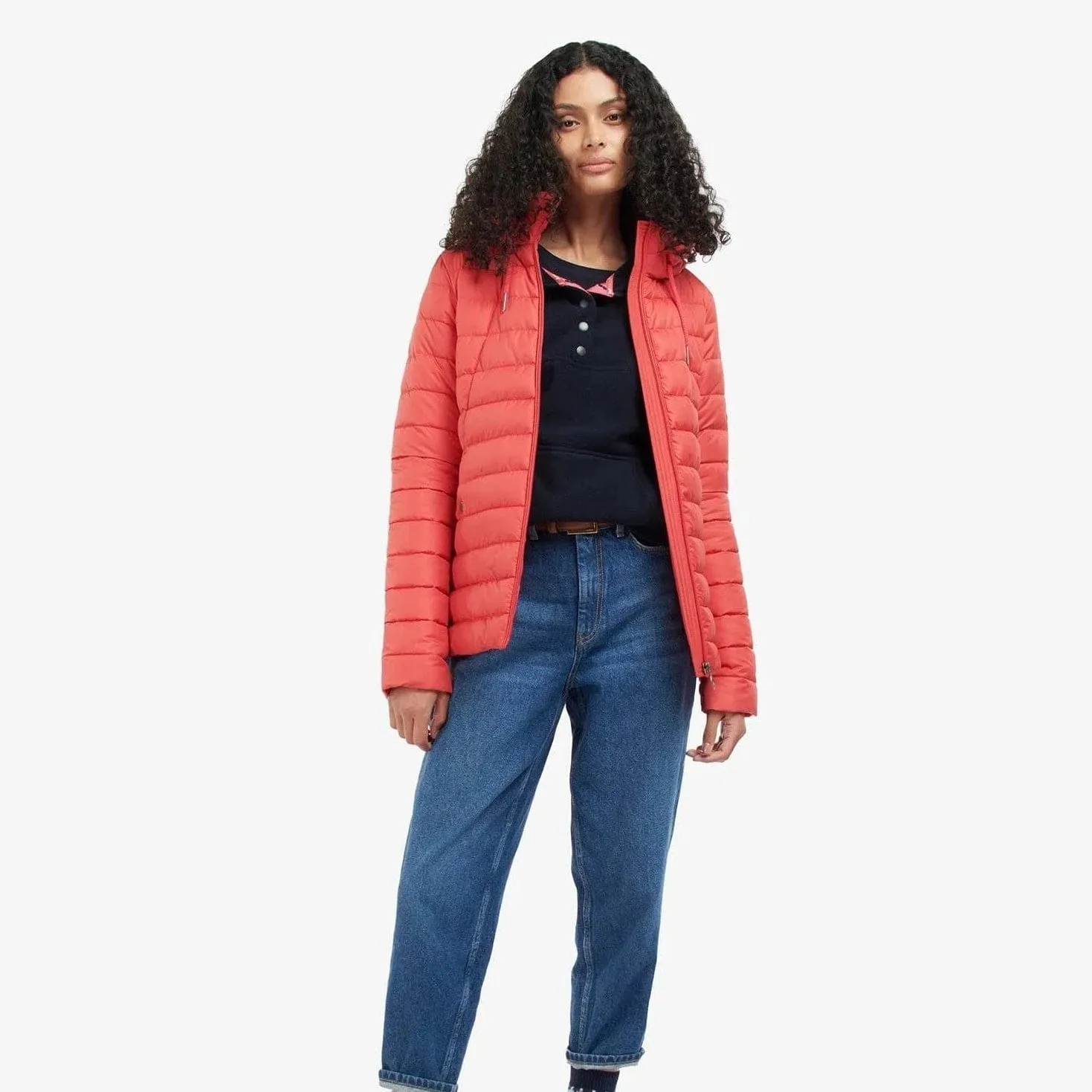 Barbour Coraline Quilted Jacket Coral