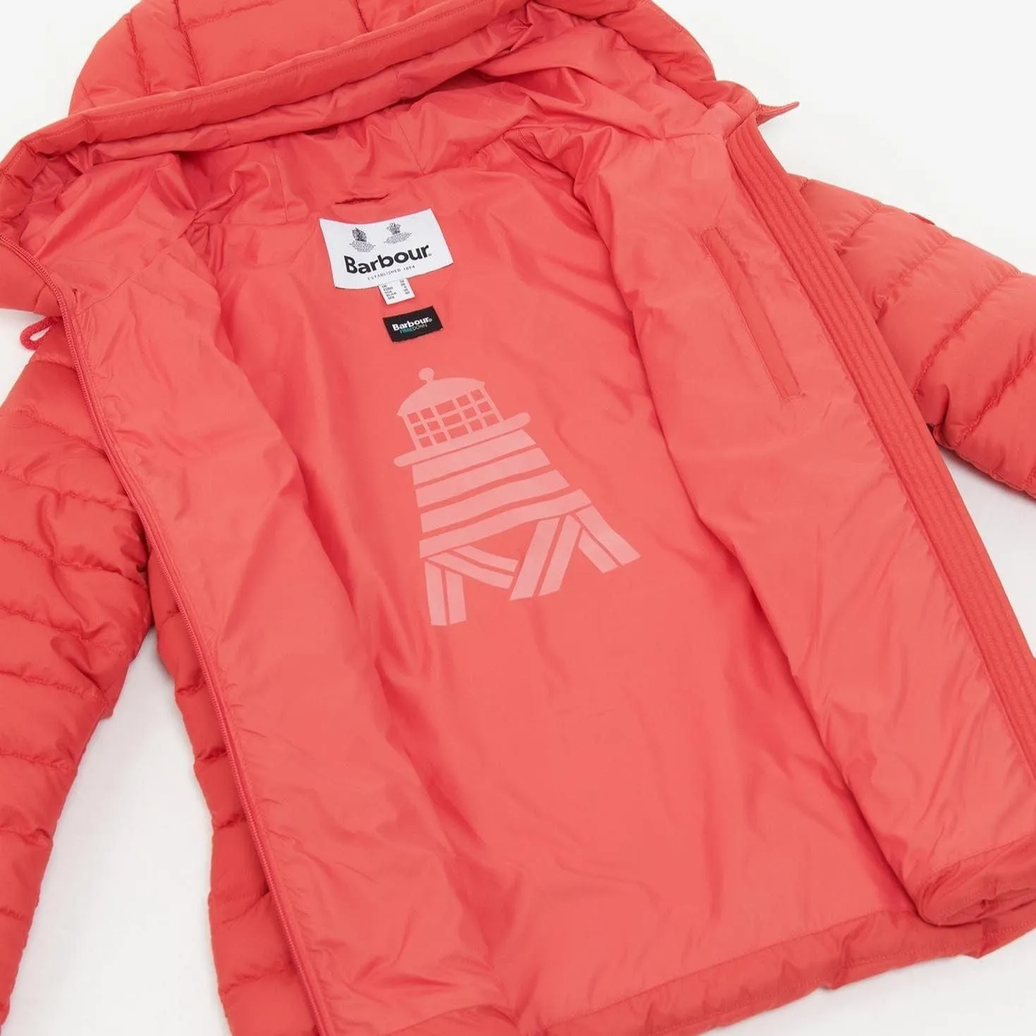 Barbour Coraline Quilted Jacket Coral