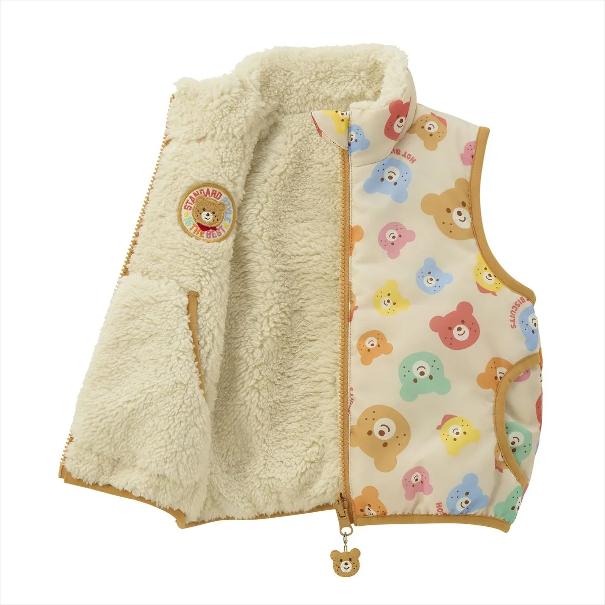 Beans All-Over Reversible Boa Fleece Vest