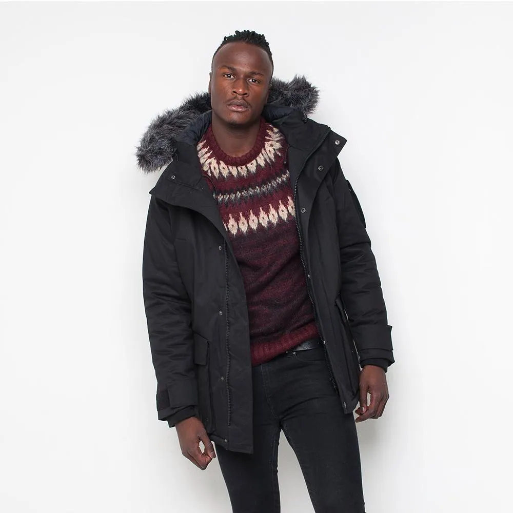 Bellfield - Parka - Mens Coat - Black