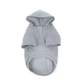 Brave Bark Hooded Dog Fleece - Heather Grey