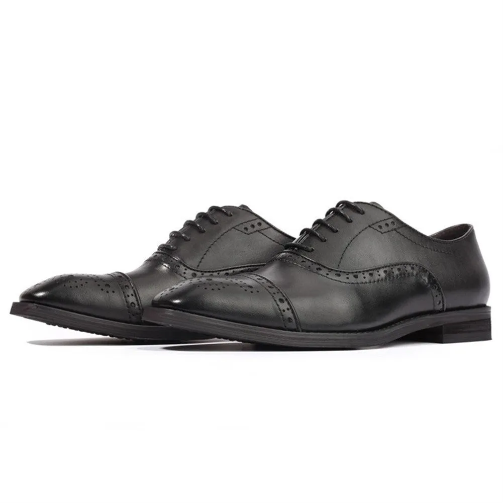 Brogue Carving Elegant Oxford for Men