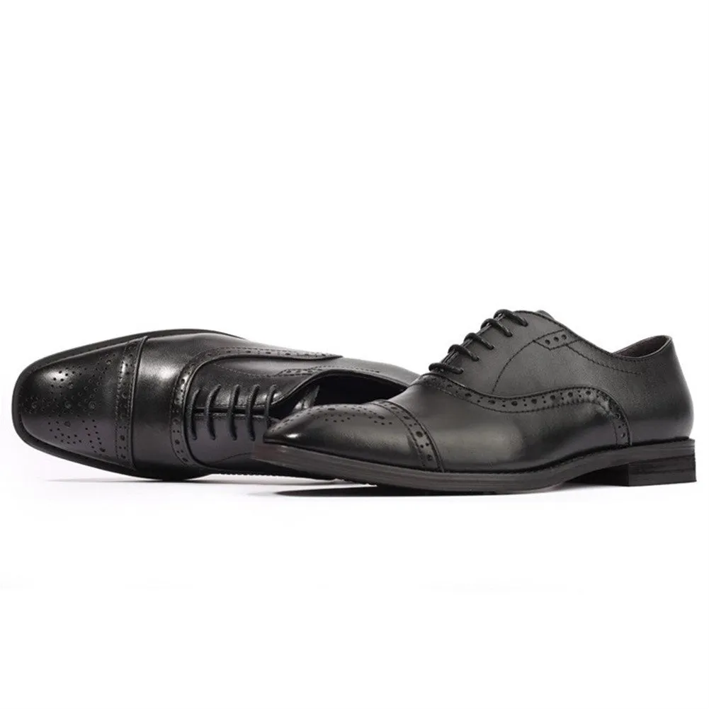 Brogue Carving Elegant Oxford for Men