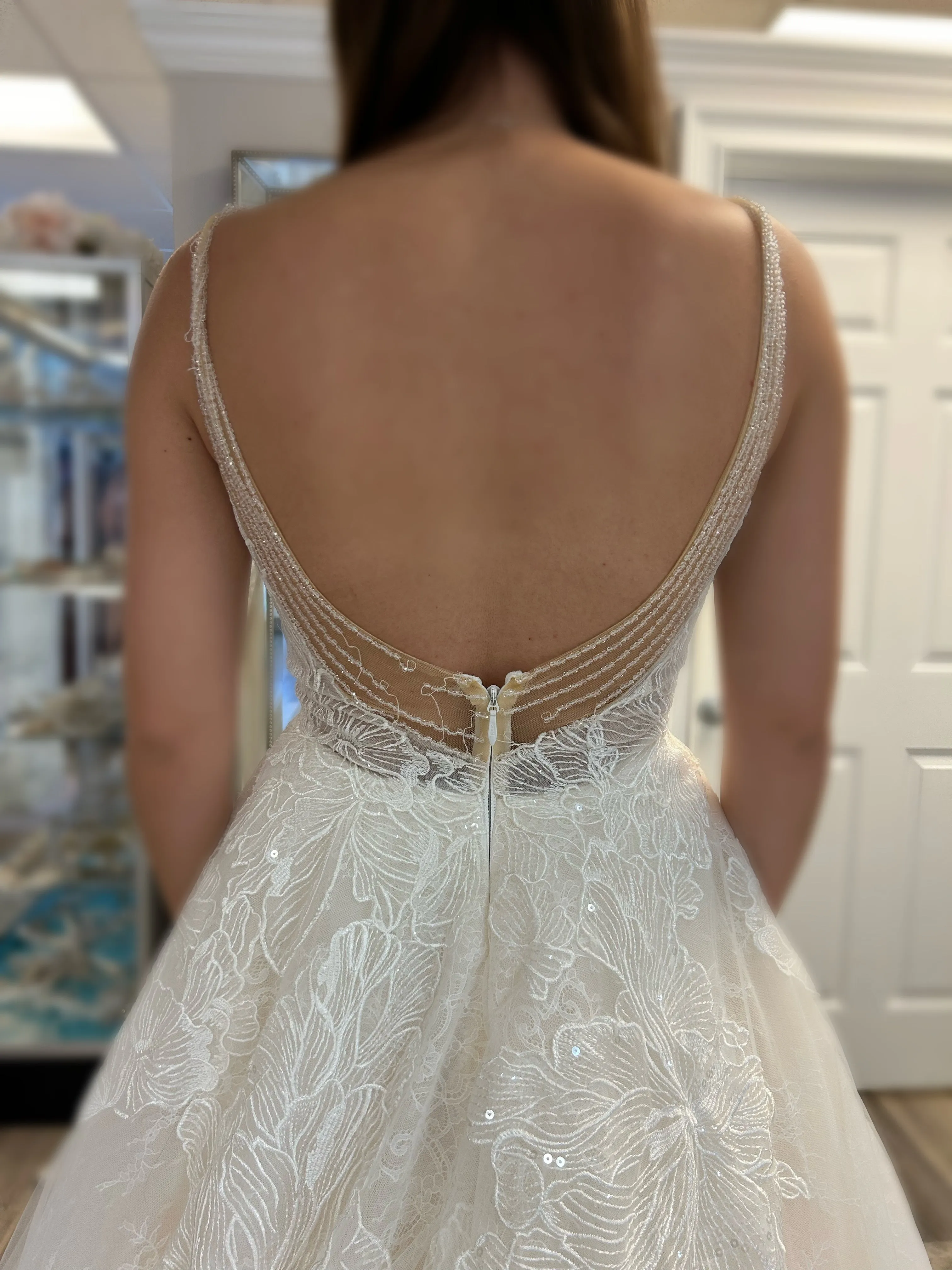 Calla Blanche 18114 Wedding Dress Sample