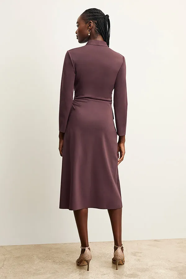 Carly Dress - Stretch Crepe :: Grape