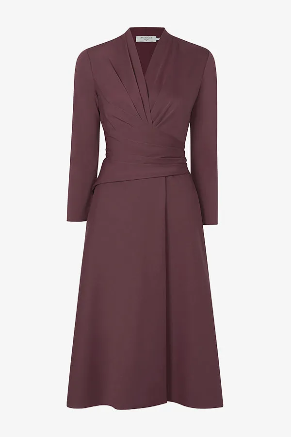 Carly Dress - Stretch Crepe :: Grape