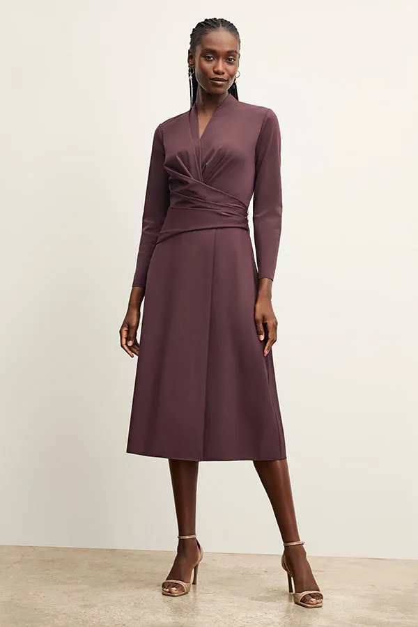 Carly Dress - Stretch Crepe :: Grape