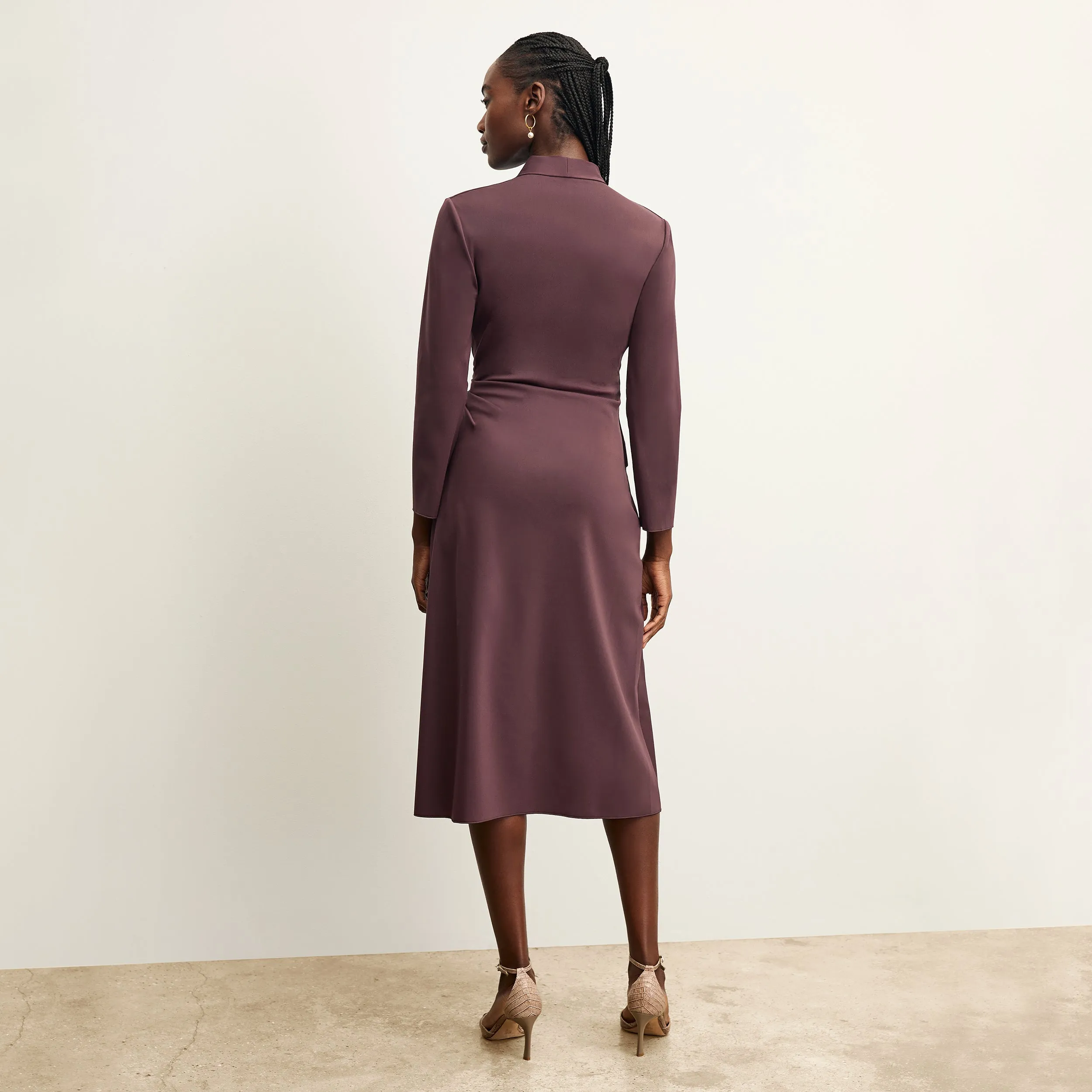 Carly Dress - Stretch Crepe :: Grape