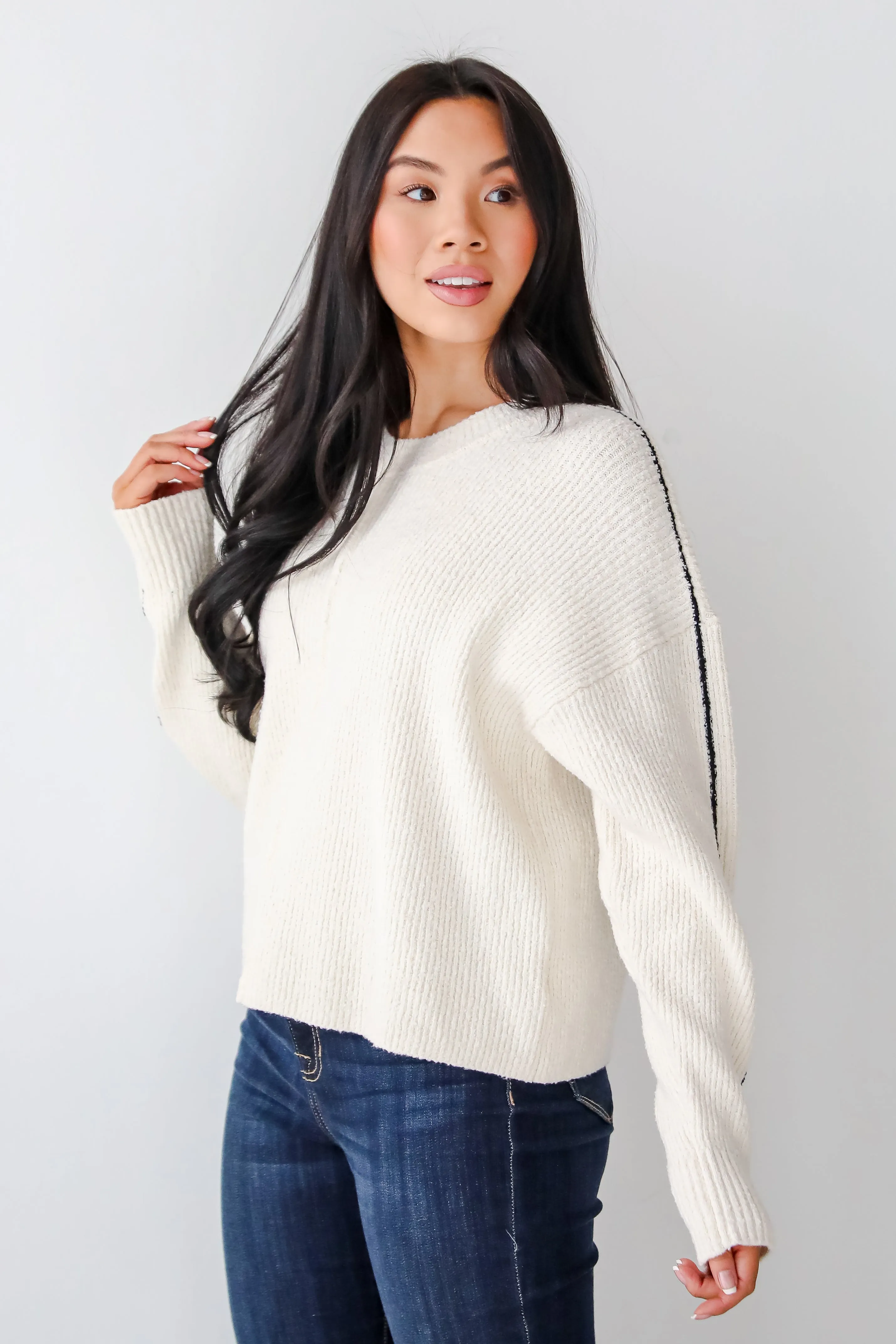 Charismatic Sense Cream Sweater