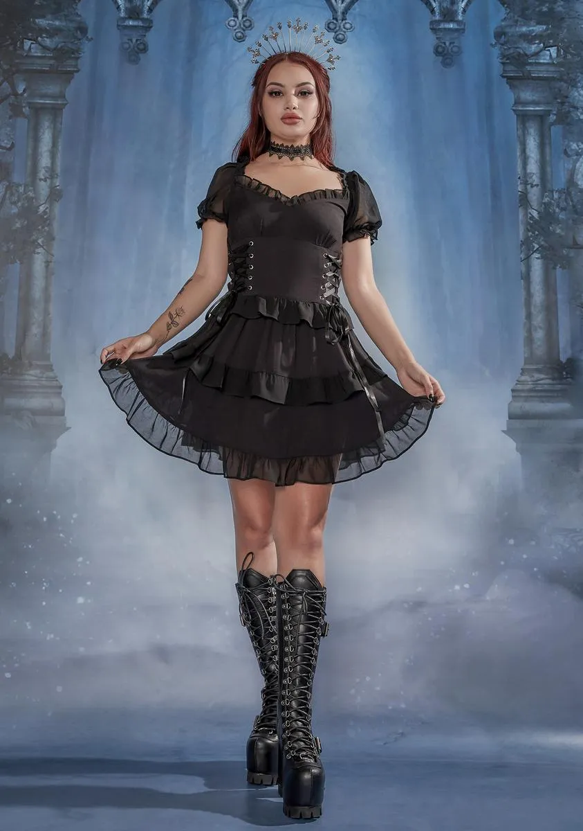 Charmed You Chiffon Babydoll Dress