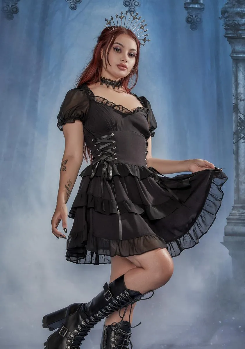 Charmed You Chiffon Babydoll Dress