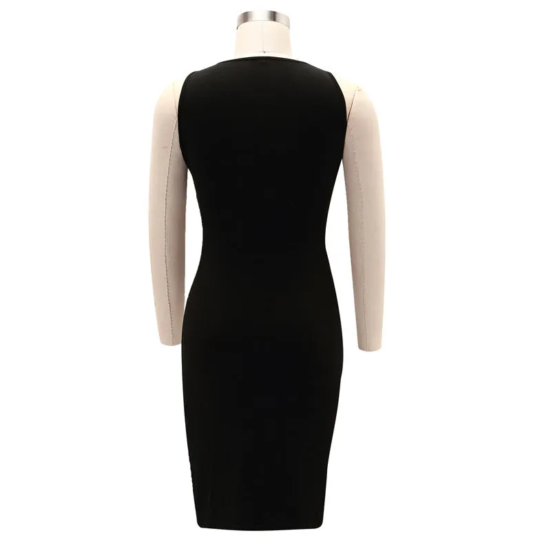 Clearance Women Sleeveless Bandage Blackless Bodycon Dress