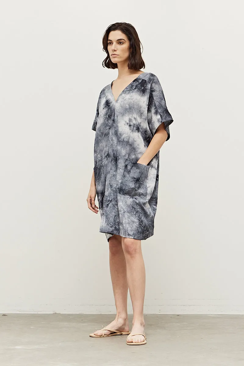 Cotton Linen Blend Casual Sack Dress