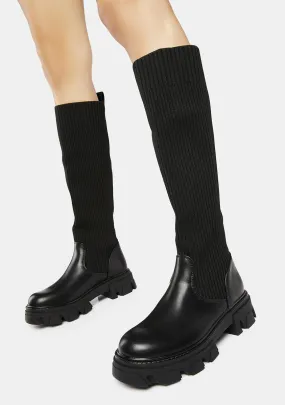 Cozy Slay Knee High Boots