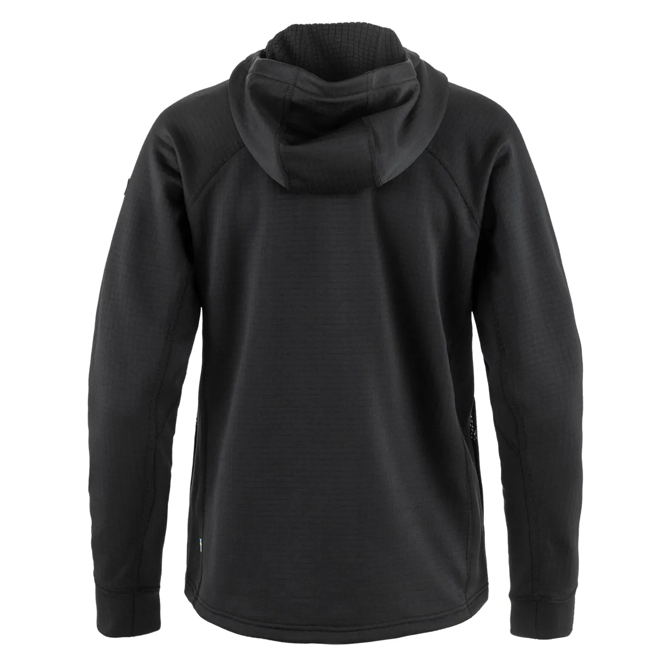 Fjallraven Womens Abisko Grid Fleece Hoodie Black