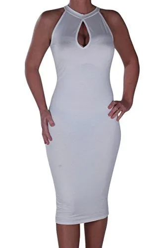 Genini Keyhole Sleeveless Bodycon