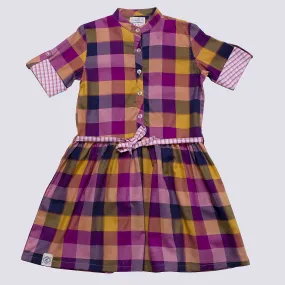 Girl's Check Tunic Dress