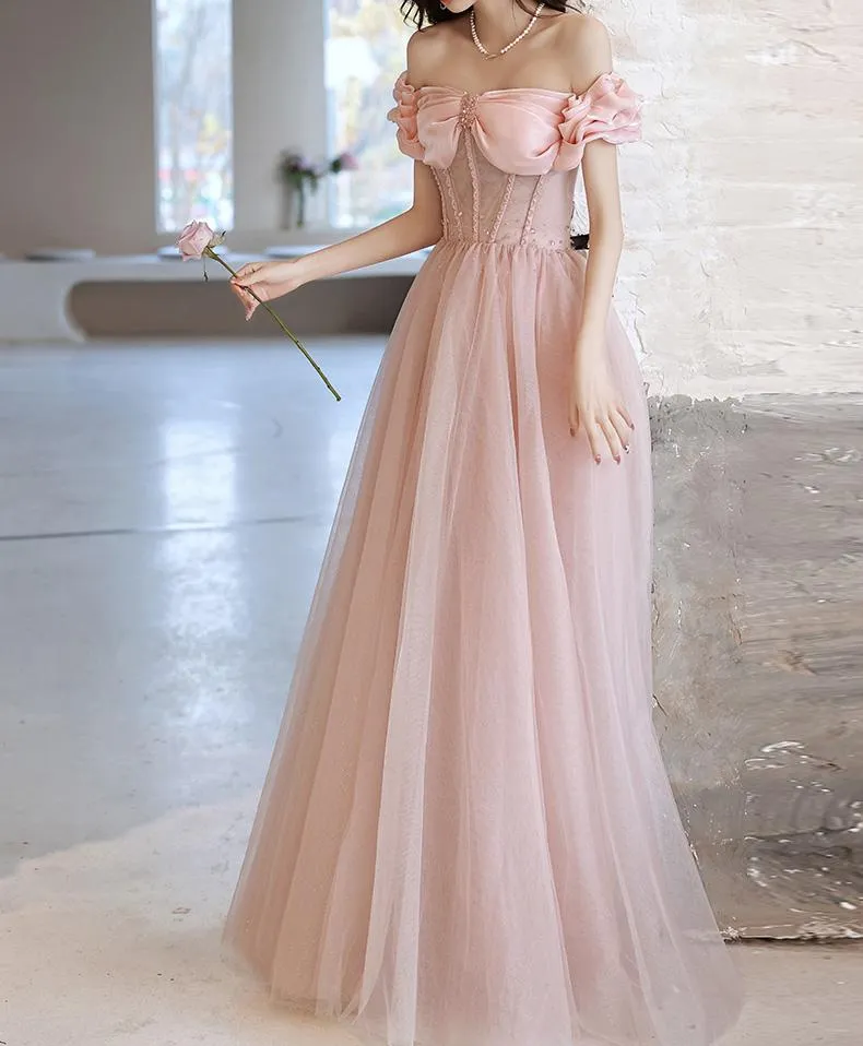 Handmade Princess Off Shoulder Prom Dress