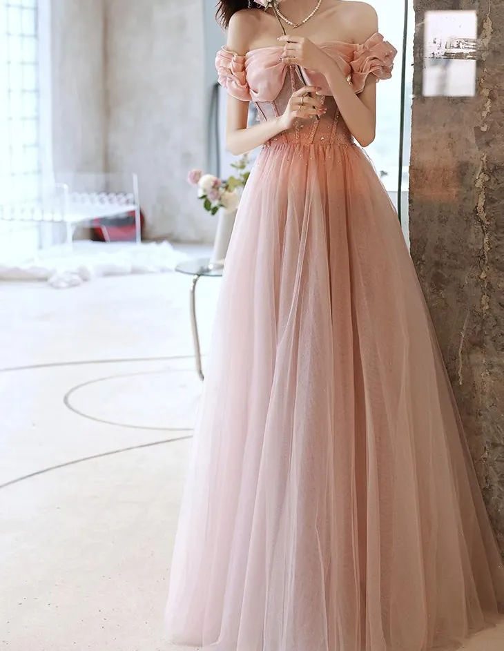 Handmade Princess Off Shoulder Prom Dress