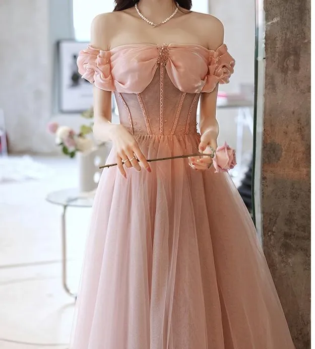 Handmade Princess Off Shoulder Prom Dress