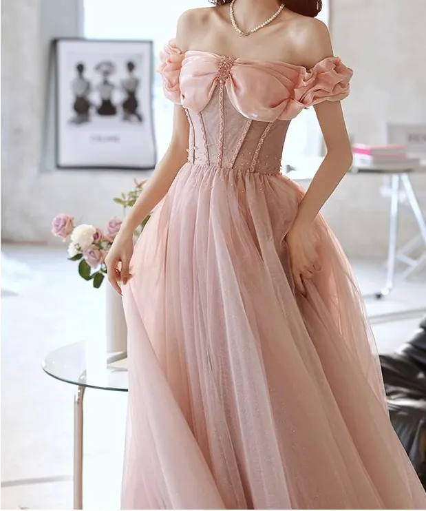 Handmade Princess Off Shoulder Prom Dress