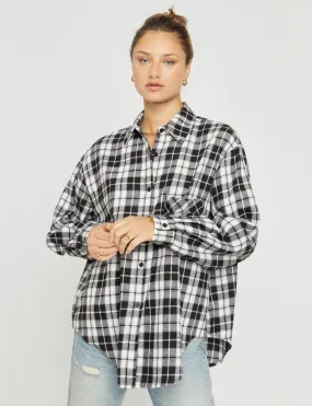 Harvest Flannel, Black/White