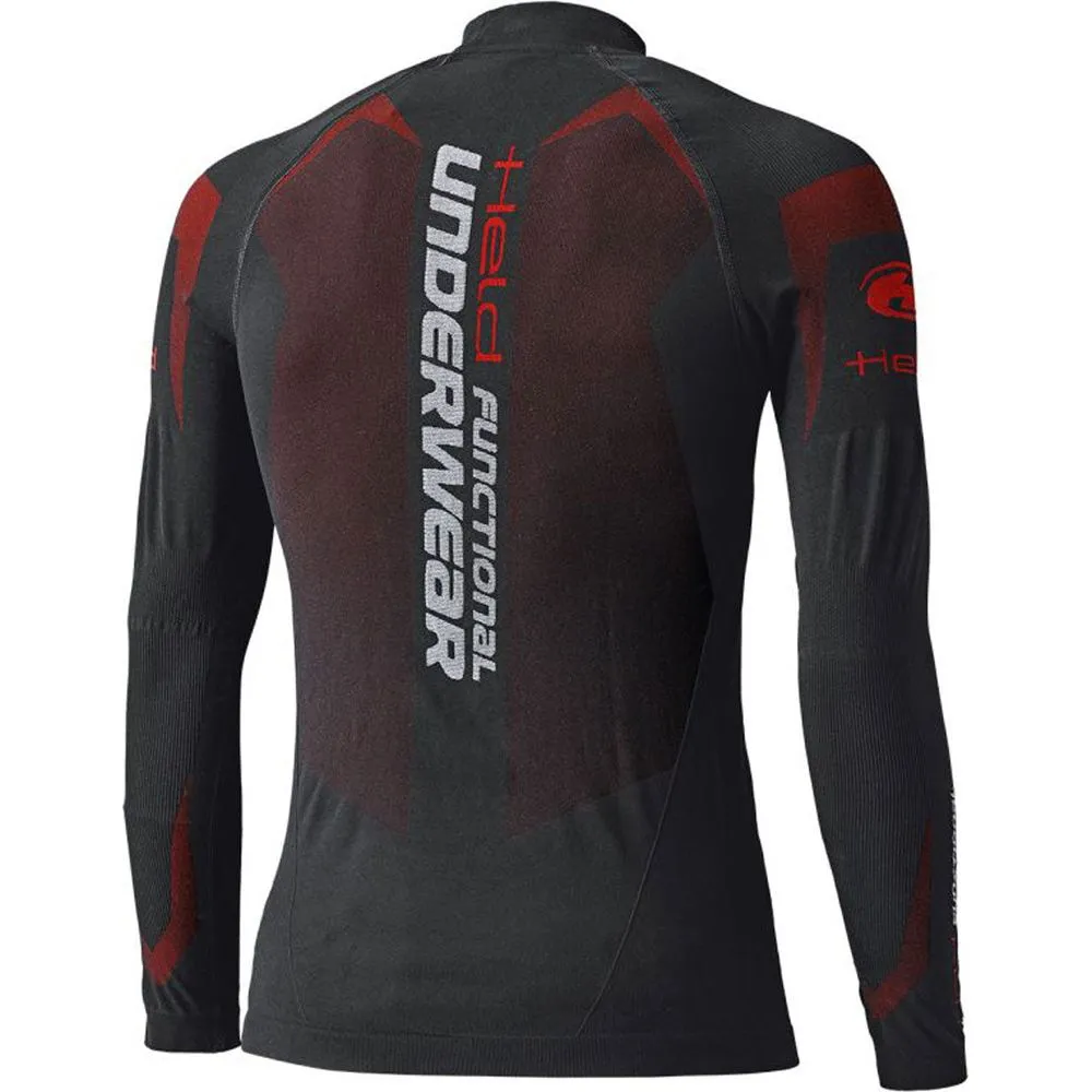 Held 3D-Skin Warm Top Ladies Base Layer Black / Red