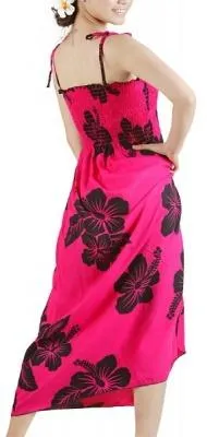 Hibiscus Women's Long Smocked Tube Dress