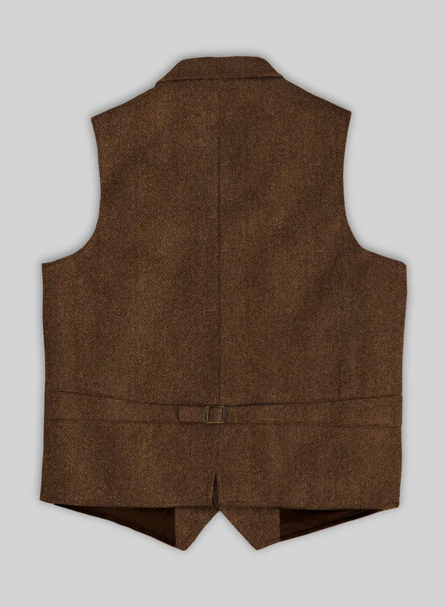 Highlander Coca Brown Tweed Hunting Vest