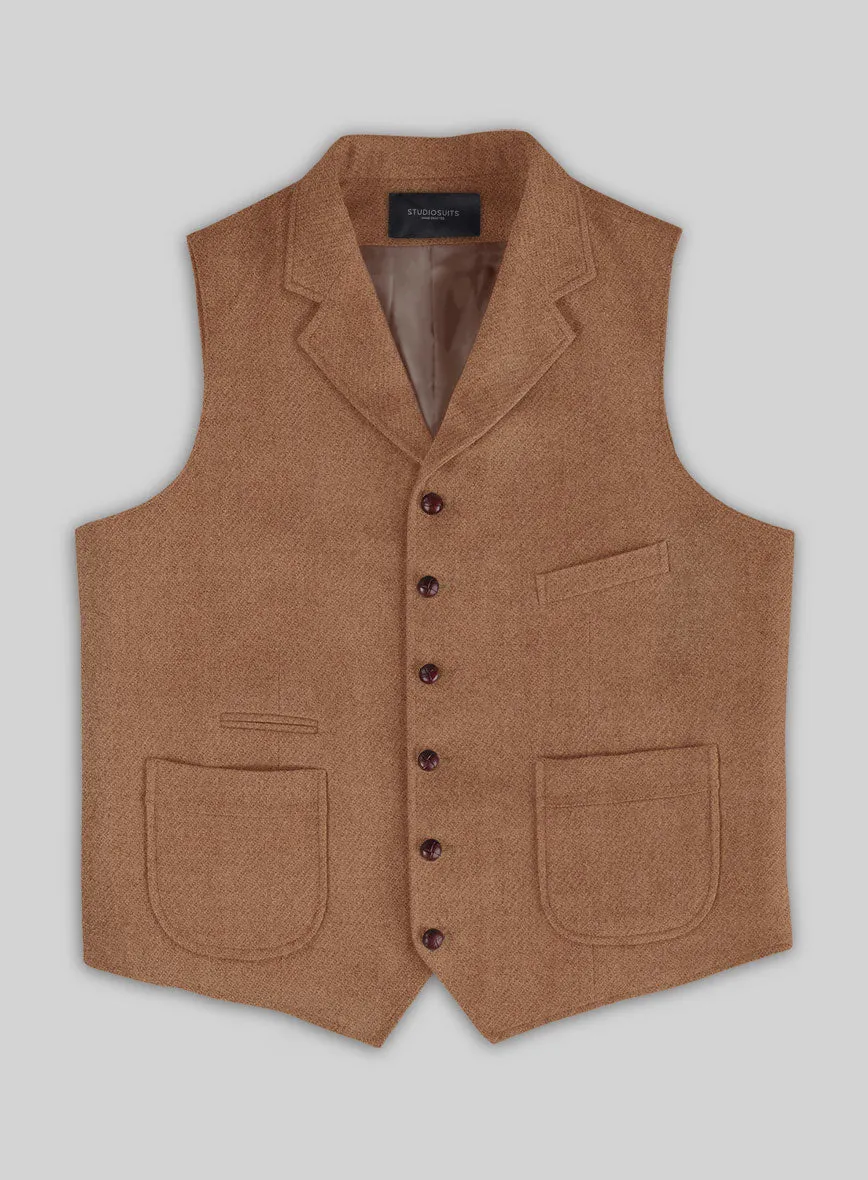 Highlander Earthy Brown Tweed Hunting Vest