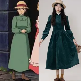 Howl's Moving Castle Inspired Vintage Dress