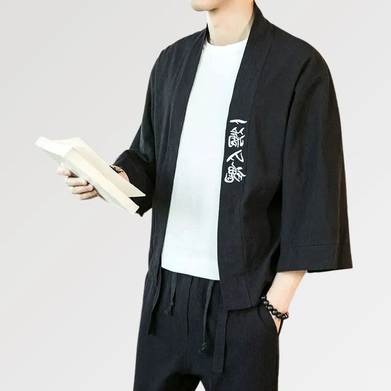 Jacket with Japanese Writing 'Kanji'