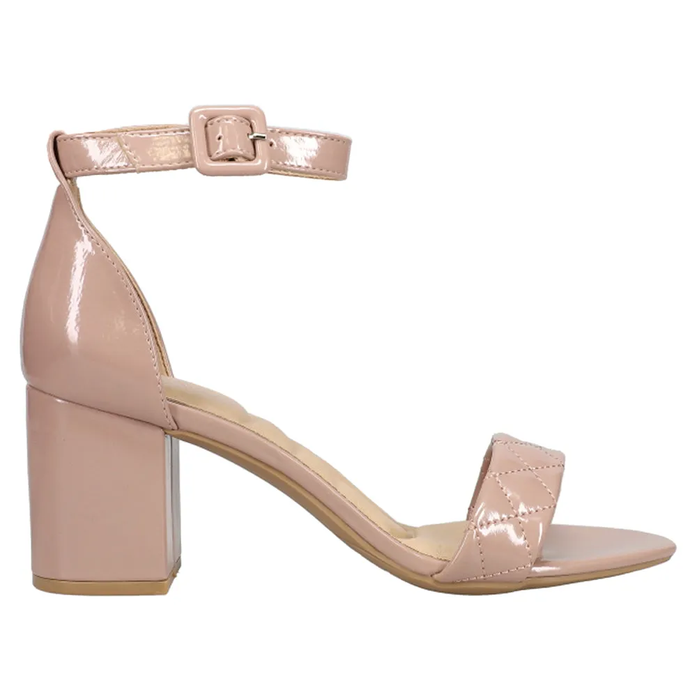 Jordyn Quilted Block Heel Sandals