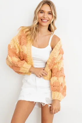 Knit Long Sleeve Open Front Sweater Cardigan