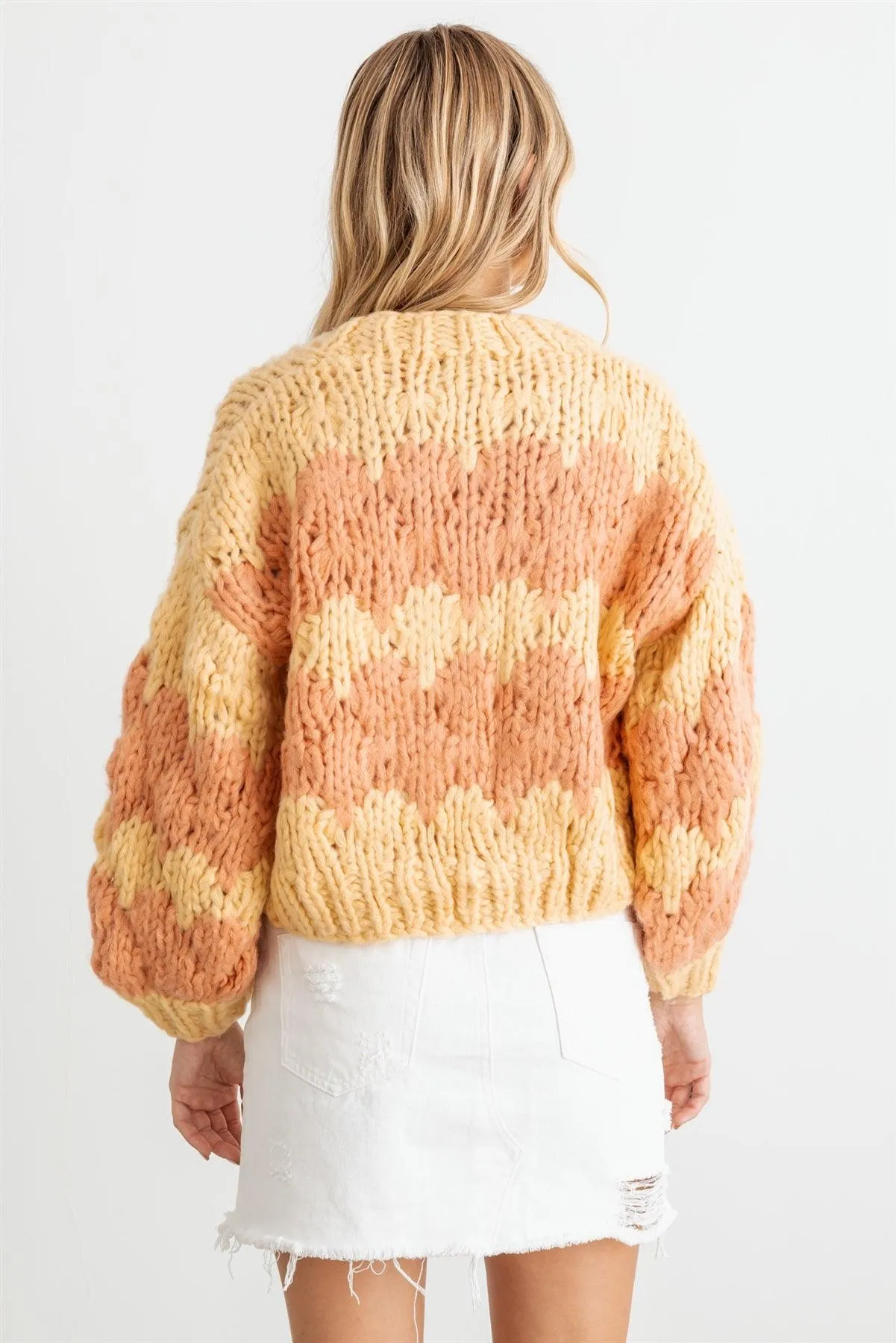 Knit Long Sleeve Open Front Sweater Cardigan