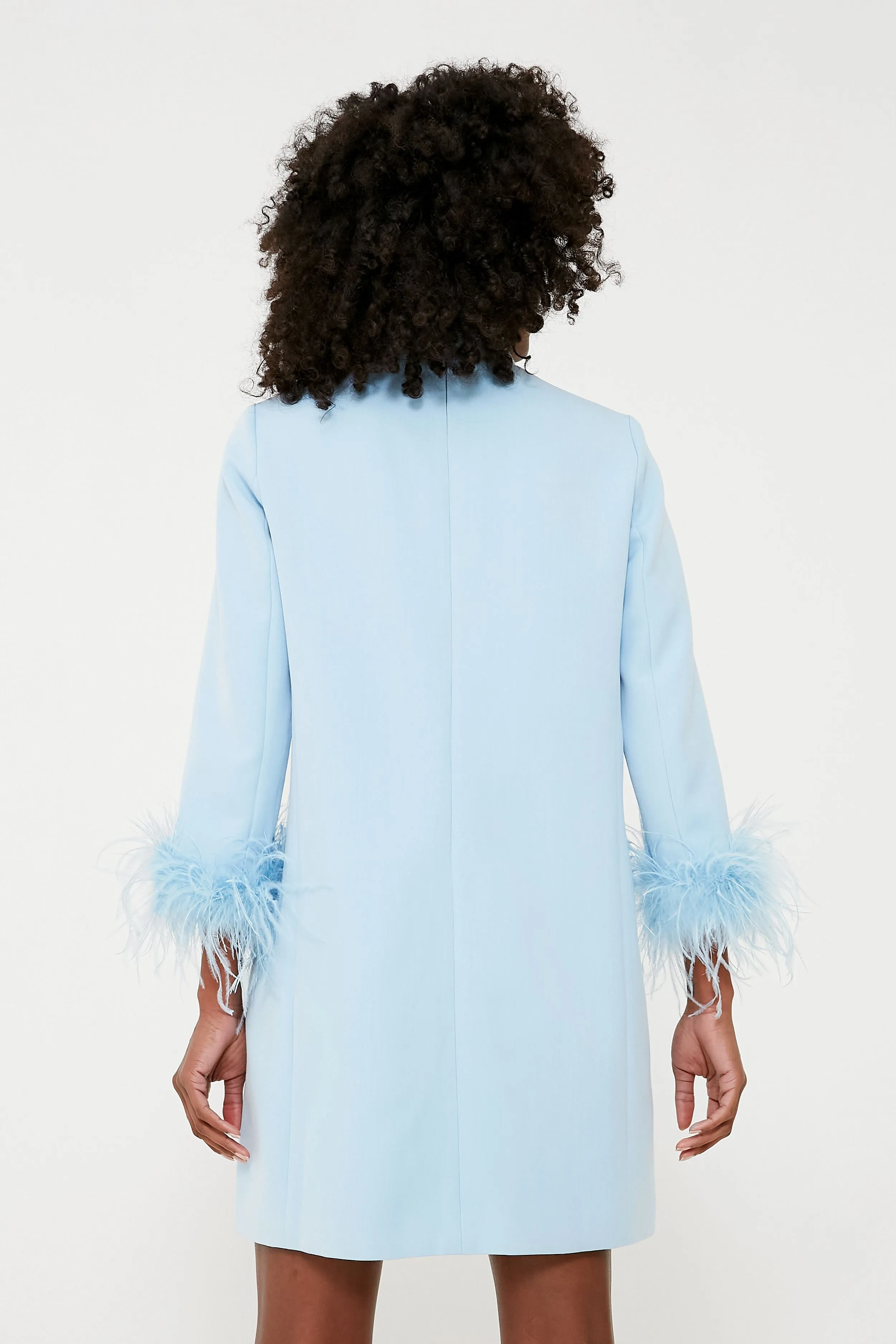 Light Blue Feather Mod Ellie Dress