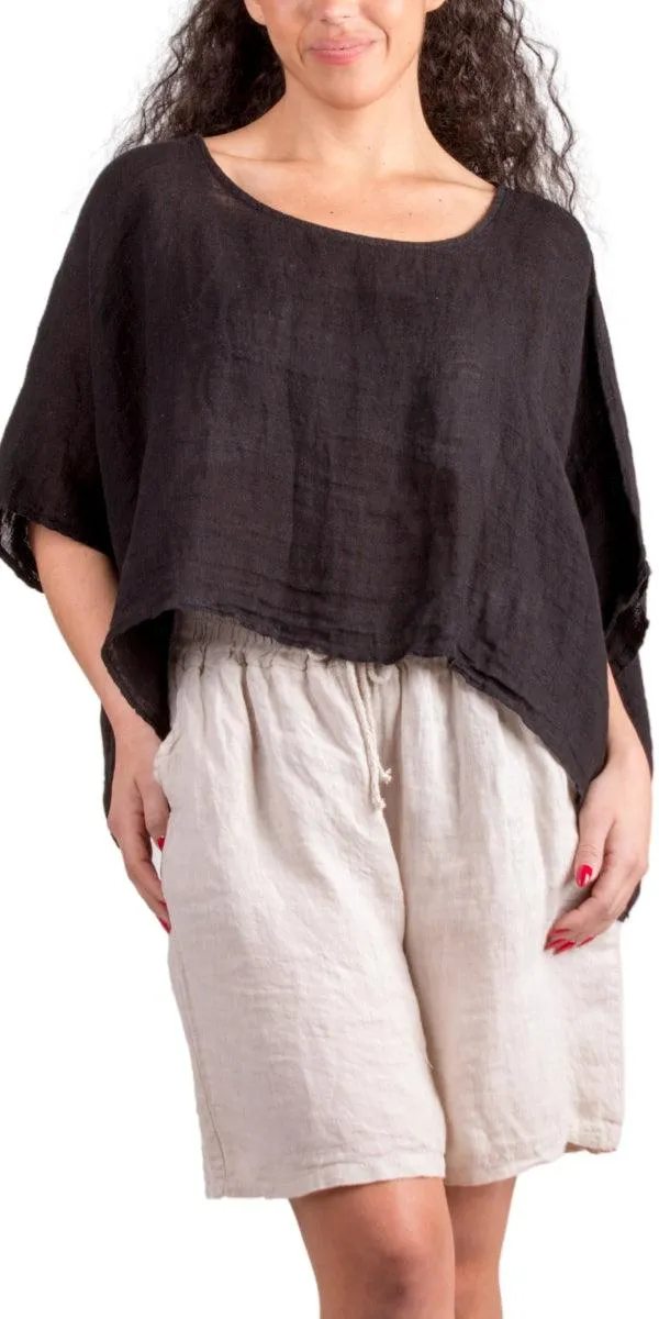 Linen Crop Top