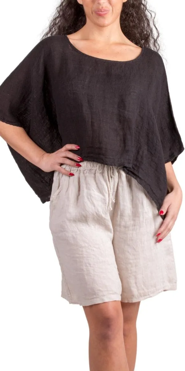 Linen Crop Top