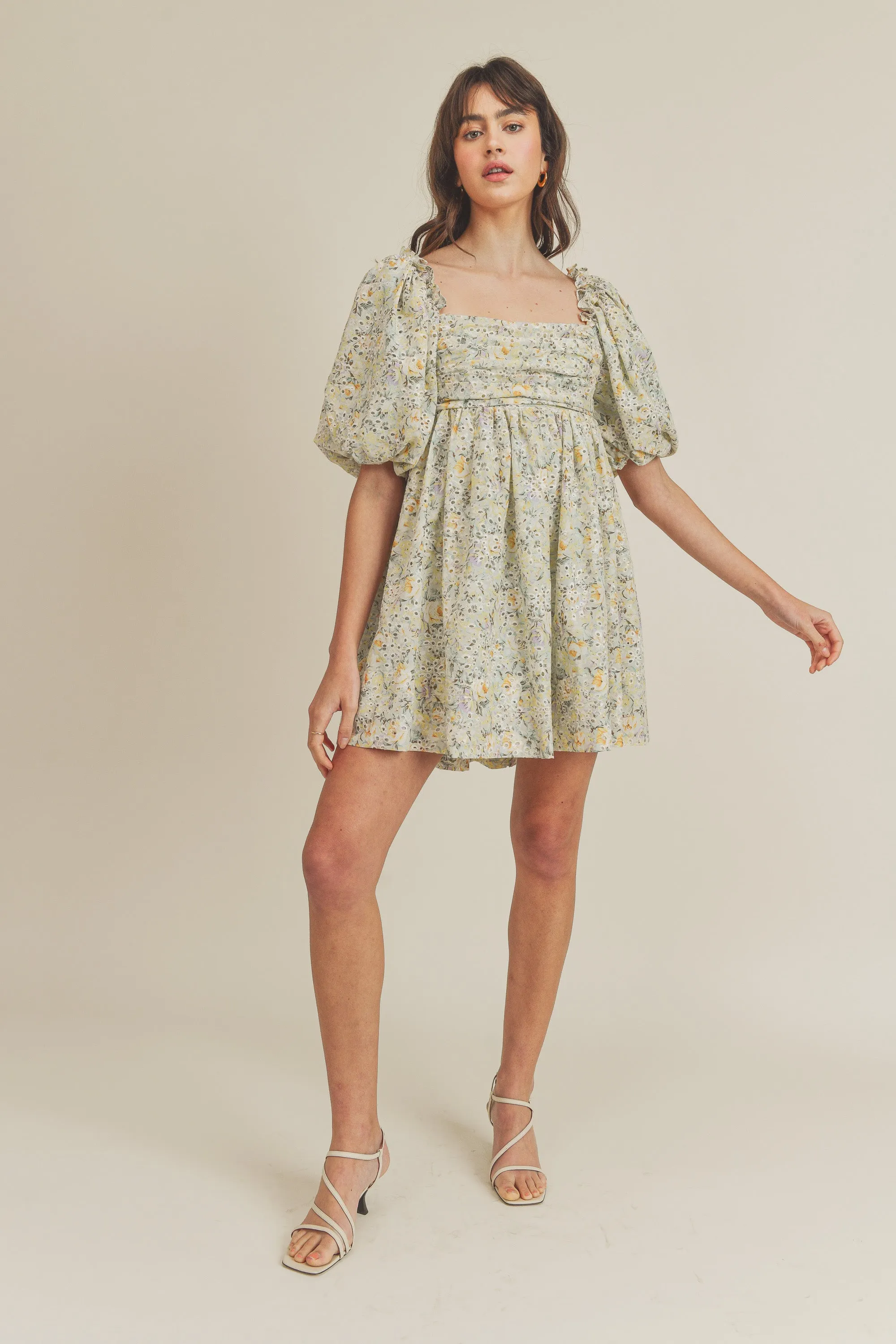 MELINA PUFF SLEEVE DRESS