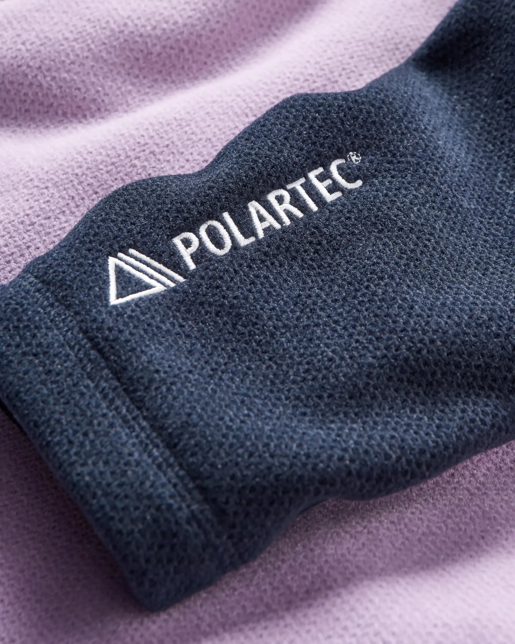 Men's Highland Recycled Polartec® Fleece - Lilac/ Deep Navy