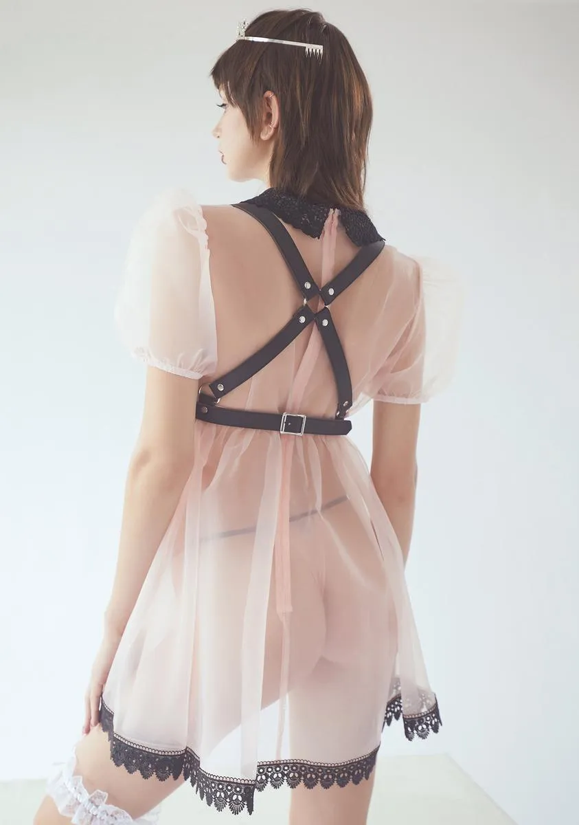 Mesmerize Me Sheer Babydoll Dress